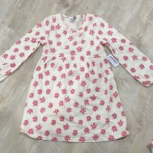 Old Navy Cream and Pink Floral Kids Dress